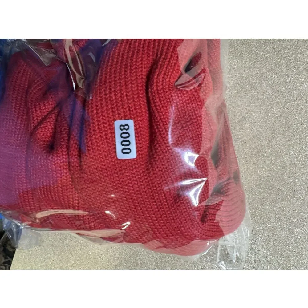 Polo Ralph Lauren 1/4 Button Pullover Sweater Sweatshirt Size Large Red‎